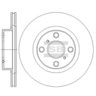 Тормозной диск SANGSIN SD4067 Ford Explorer 2 (EX, UN150) Внедорожник 4.0 V6 4WD 204 л.с. 1998 – 2001 2 DNVS9