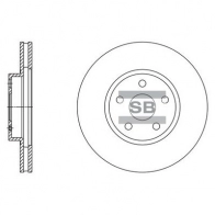 Тормозной диск SANGSIN Toyota Allion SD4077 X5 6VR