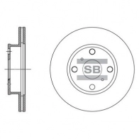 Тормозной диск SANGSIN E KW70J SD4080 Toyota Corolla (E100) 7 Хэтчбек 3д 1.3 12V (EE100) 72 л.с. 1992 – 1995