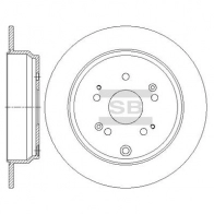 Тормозной диск SANGSIN Honda CR-V 3 (RE) Кроссовер 2.4 i Vtec 4WD 170 л.с. 2007 – 2024 93WSN 3Y SD4119