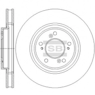Тормозной диск SANGSIN 1439914061 JNIX PC SD4127
