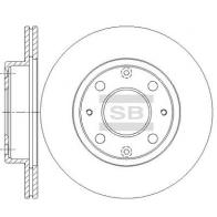 Тормозной диск SANGSIN SD4130 Honda Insight 1 (ZE1) 1999 – 2006 B24U J