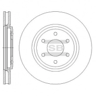 Тормозной диск SANGSIN BG84 R SD4229 Nissan Navara (D40) 2 Пикап 2д 3.0 dCi 231 л.с. 2010 – наст. время