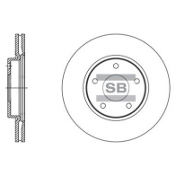 Тормозной диск SANGSIN Nissan Teana (J33) 3 Седан 2.5 182 л.с. 2014 – наст. время G XGVKL SD4245