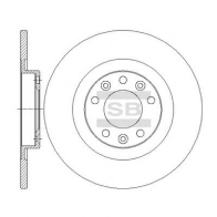 Тормозной диск SANGSIN 5MM 67 SD4246 1439914093