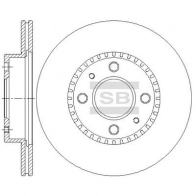 Тормозной диск SANGSIN KVYYG DX SD4261 Nissan Pulsar (N15) 5 1995 – 2000