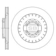 Тормозной диск SANGSIN SD4322 1422789482 S749H Z
