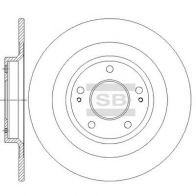 Тормозной диск SANGSIN G GG40 Mitsubishi ASX 1 (GA, XA) Кроссовер 1.8 139 л.с. 2010 – наст. время SD4344
