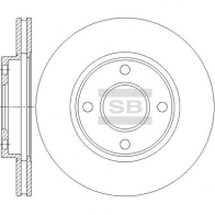 Тормозной диск SANGSIN SD4431 BB7 Z3K3 1439914183