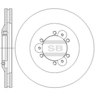 Тормозной диск SANGSIN 8I HXB SD4511 1439914206
