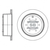 Тормозной диск SANGSIN PL2P8D H Lexus LX (J80) 1 1995 – 1997 SD4612