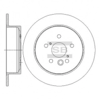 Тормозной диск SANGSIN SD4623 8 DJY4 Lifan X60 1 2011 – 2024