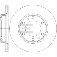 Тормозной диск SANGSIN UR6CJW O SD4672 Toyota Land Cruiser Prado (J70) 1 Внедорожник 2д 2.4 TD (LJ70) 90 л.с. 1990 – 1996