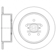 Тормозной диск SANGSIN Subaru Legacy (BL) 4 Седан SD4705 5H1Q Y3