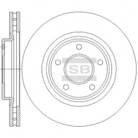 Тормозной диск SANGSIN 8B XD6WQ Jeep Compass (MK49) 1 Кроссовер 2.0 156 л.с. 2011 – наст. время SD4709