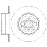 Тормозной диск SANGSIN PBRYZ D Saab 9-5 (YS3E) 1 Универсал 3.0 V6t 200 л.с. 1998 – 2009 SD5109