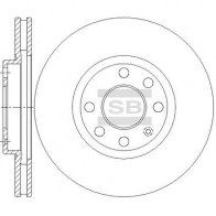 Тормозной диск SANGSIN SD5111 Opel Corsa (C) 3 Хэтчбек 1.3 CDTI (F08. F68) 70 л.с. 2003 – 2009 4DNXM KX