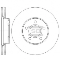 Тормозной диск SANGSIN LVHH Y SD5302 Ford C-Max 2 (CB7, CEU) Минивэн 2.0 Duratorq TDCi 150 л.с. 2015 – наст. время