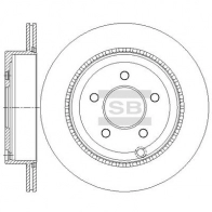 Тормозной диск SANGSIN SD5323 T 6B21 Mazda CX-7 (ER) 1 Кроссовер 2.3 MZR DISI Turbo AWD 258 л.с. 2007 – 2009