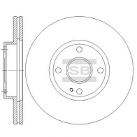 Тормозной диск SANGSIN HFE65 T SD5333 Mazda MX-3 (EC) 1 Купе 1.8 i V6 129 л.с. 1994 – 1997