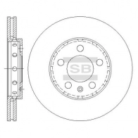 Тормозной диск SANGSIN Z9 7IM Seat Ibiza (6J1, 6P5) 4 Купе 1.6 105 л.с. 2008 – наст. время SD5401
