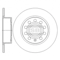 Тормозной диск SANGSIN SD5406 Volkswagen Beetle (A5, 5C1, 5C2) 1 Хэтчбек 1.2 TSI 105 л.с. 2011 – наст. время 9Z5 A0