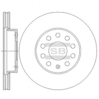 Тормозной диск SANGSIN SD5410 JK TGF 1439914433