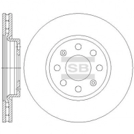 Тормозной диск SANGSIN SD5505 Opel Corsa (D) 4 Хэтчбек 1.2 LPG (L08. L68) 83 л.с. 2011 – 2014 D IOZJ1H