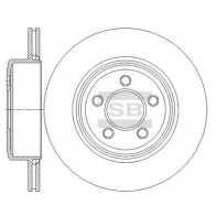 Тормозной диск SANGSIN SD5510 DX E2I Dodge Charger 2 (LD) Седан 6.4 SRT8 477 л.с. 2011 – 2024