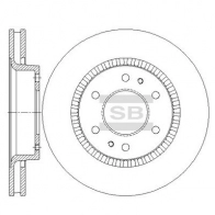 Тормозной диск SANGSIN Chevrolet TrailBlazer 2 (GMT31UX) Внедорожник 3.6 LTZ V6 4WD 277 л.с. 2014 – наст. время SD5513 9OF TB