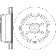 Тормозной диск SANGSIN RS9N Y SD5522 Chevrolet Suburban 2 (GMT800) Внедорожник 5.3 AWD 284 л.с. 2000 – 2006