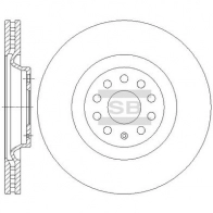 Тормозной диск SANGSIN Skoda Octavia (A7, 5E3) 3 Хэтчбек 1.2 TSI 105 л.с. 2012 – наст. время SD5701 3S 6HQHB