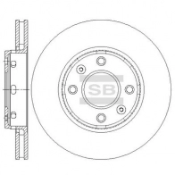 Тормозной диск SANGSIN SD6102 SKZ 8BM Volvo S40 1 (644) Седан 1.8 i 122 л.с. 2001 – 2003
