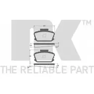 Тормозные колодки дисковые, комплект NK 222201 WVA 20218/17.5 09JEX 1238074