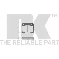 Тормозные колодки дисковые, комплект NK 229929 WVA 20007/15.5 7FJSX 1239262