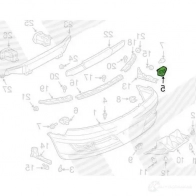 Кронштейн для бампера SIGNEDA PTY43691AL 1438059791 R JGHG