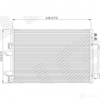Радиатор кондиционера SIGNEDA 7I 7R7I6 RC940570 1438090746