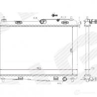 Радиатор охлаждения 1,25/1,4/1,6 mt/at