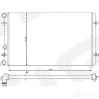 Радиатор охлаждения 1,4/1,6/1,8/1,9tdi/2,0 mt/at