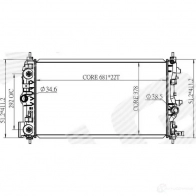 Радиатор охлаждения 1,7cdti at SIGNEDA RA630723Q 1438089916 6FPP IH