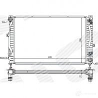 Радиатор охлаждения 2,4/2,5tdi/2,6/2,8 at