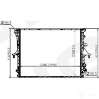 Радиатор охлаждения 3,0tdi/3,0tfsi/3,2/3,6fsi/4,2fsi/4,2tdi/5,0tdi/6,0 at SIGNEDA 1438090336 9ZFS Z8R RA65276Q