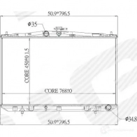 Радиатор охлаждения 450h at SIGNEDA RA646833Q 1438090270 U4JF 4