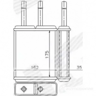 Радиатор печки SIGNEDA RP71957 HE YNAMA 1422710051