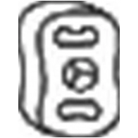 Резинка глушителя KLOKKERHOLM Y2 NSW 255-024 1440728405