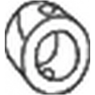 Резинка глушителя KLOKKERHOLM 1440728431 255-267 L4T MV