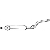 Резонатор KLOKKERHOLM Volkswagen Caddy (2KA, 2KH, 2CA, 2CH) 3 Фургон 1.6 BiFuel 102 л.с. 2011 – 2015 279-313 R QZSP