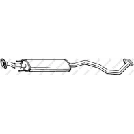 Резонатор KLOKKERHOLM Nissan Note (E11) 1 2005 – 2012 281-889 JV AVQDV