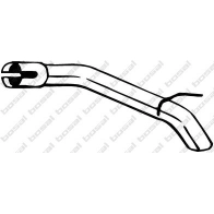 Выхлопная труба глушителя KLOKKERHOLM Opel Astra (J) 4 Хэтчбек 1.3 CDTI (68) 95 л.с. 2009 – 2015 NXV C9 700-179