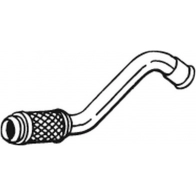 Выхлопная труба глушителя KLOKKERHOLM Peugeot RCZ 1 (PF2) Купе 1.6 16V 156 л.с. 2010 – 2015 700-225 1O6NI T9